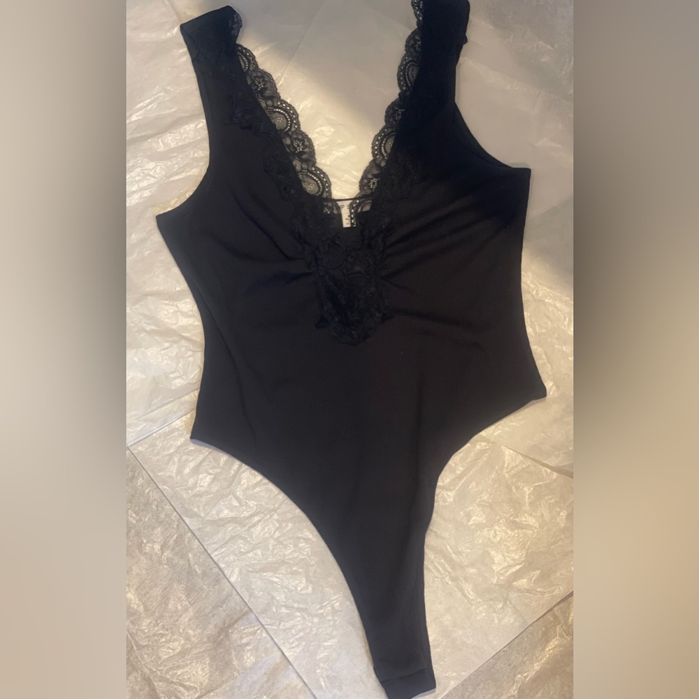 Black Thong Bodysuit